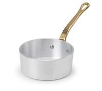 Pentole Agnelli ALMA10710 Casseruolino de Service Bas avec Poignée en Laiton, Aluminium, 10 cm