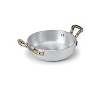 Pentole Agnelli ALMA11010 Petite Casserole de Service avec 2 Poignées en Laiton, Aluminium, 10 cm