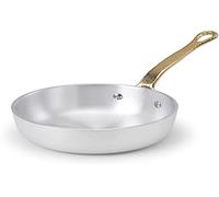 Pentole Agnelli ALMA11114 Poêle de Service avec Poignée en Laiton, Laiton, 14 cm