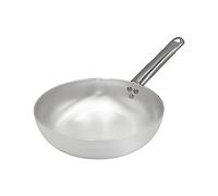 Pentole Agnelli ALMA111B18 Poêle à Sauter Haute, Aluminium Professionnel, Argent, 18 cm