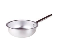 Pentole Agnelli ALMA111BM24 Poêle à Frire à Sauter Les Pâtes et Le Riz avec Poignée Tubulaire en Acier Inoxydable, Aluminium, 24 cm