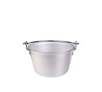 Pentole Agnelli ALMA14420 Polenta Casserole professionnelle en aluminium avec poignée archet Ø 20 cm Argenté