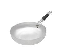 Pentole Agnelli ALMC111BPIC24 Ligne à Induction en Aluminium à tête fraisée Haute, Fond à Induction avec 1 poignée Froide, 24 cm