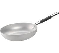 Pentole Agnelli ALMC111BPIC28 Ligne d'induction en Aluminium à tête fraisée Haute, Fond à Induction avec 1 poignée Froide, 28 cm