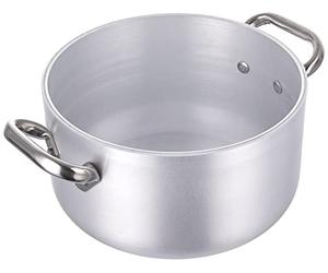 Pentole Agnelli ALMR110420 Casserole cylindrique à rayonnement élevé, Aluminium Professionnel 5 mm, 20 cm