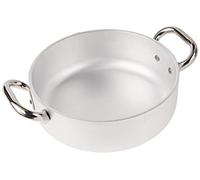 Pentole Agnelli Casserole ALMR110624 cylindrique professionnelle Aluminium 5 mm 3,7 L inox Argent