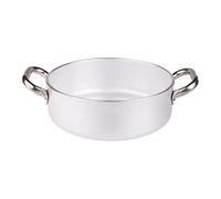 Pentole Agnelli ALMR110640 Casseroles Professionnelles en Aluminium de 5 mm, cocotte cylindrique à Faible rayonnement, 16 L