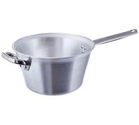 Pentole Agnelli almr1165pi24 Chaudron pour Polenta avec Manche Tubulaire INOX et Fonds pour Induction, Aluminium, 24 x 24 x 12 cm
