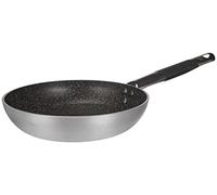 Pentole Agnelli ALSA111BBINF20 Poêle en Aluminium à tête fraisée Basse Infinity, avec poignée Tubulaire en Acier Inoxydable Cool, 20 cm, Argent