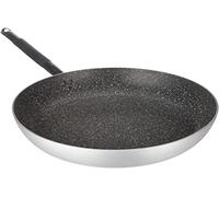 Pentole Agnelli ALSA111BBINF40 Poêle à tête fraisée Basse Infinity en Aluminium, avec poignée Tubulaire en Acier Inoxydable Cool, Argent, 40 cm