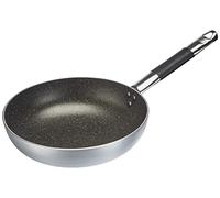 Pentole Agnelli ALSA111BINF24 Infinity, poêle à tête fraisée Haute, Aluminium, avec poignée Tubulaire en Acier Inoxydable Cool, 24 cm, Argent