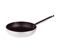 Pentole Agnelli ALSA2111BS40 Platinum Pans Pan à tête fraisée à Sauter, Aluminium, 5 mm d'épaisseur, avec poignée Tubulaire en Acier Inoxydable, Argent, 40 cm