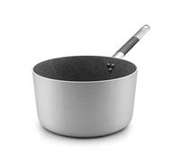 Pentole Agnelli ALSC105GC16 Linea Shark Skin, Casserole haute, antiadhésive avec 1 poignée en acier inoxydable, 16 cm