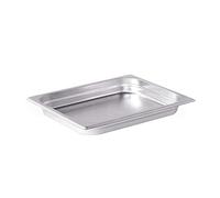 Pentole Agnelli Bassine Gastronorm 1/2, Acier Inoxydable 26.5x32.5x4 cm