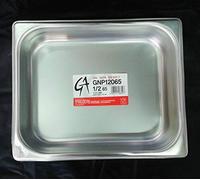 Pentole Agnelli Bassine Gastronorm 1/2, Acier Inoxydable 26.5x32.5x6.5 cm