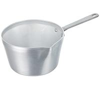 Pentole Agnelli Casserole Conique avec Bec verseur, en Aluminium BLTF, dotée d'une poignée en Acier Inoxydable - argenté 14 cm Argent