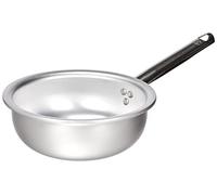 Pentole Agnelli - Casserole Distribution de Chaleur pour Battre au Fouet, en Aluminium et Acier Inoxydable - Couleur Argent 20 cm Argent