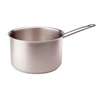 Pentole Agnelli Casserole Haute avec Manche, Acier Inoxydable 18/10 14 cm Acier