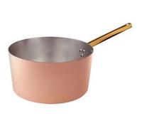 Pentole agnelli casserole haute, en cuivre, avec poignée en laiton 24cm cuivre Cuivre G