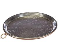 Pentole Agnelli COCU43/330 Gâteau Conique en cuivre étamé avec Jante, Hauteur 2 cm, diamètre 30 cm