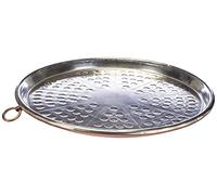 Pentole Agnelli COCU43/334 Tinned Copper Conical Baking Tin with Rim, Height 2 cm, Diameter 34 cm