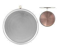 Pentole Agnelli COCU43/338 Tin Plated Copper Conical Baking Tin with Rim, Height 2 cm, Diameter 38 cm