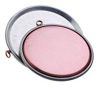 Pentole Agnelli COCU43/350 Tarte de Cuisson Conique en cuivre étamé avec Rebord, Hauteur 2 cm, diamètre 50 cm