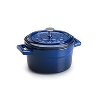 Pentole Agnelli COGHSRP10410B Fonte Slowcook Casserole Line, 10 cm, 0,35 l, Bleu