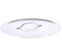 Pentole Agnelli - Couvercle en Aluminium, avec Monture rivetée en Acier Inoxydable, Argent 40 cm Argent