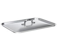 Pentole Agnelli Couvercle rectangulaire pour Plat à rôtir, en Aluminium BLTF, Argenté 32x23 cm Argent
