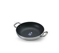 Pentole Agnelli FAMA10SEL36 Poêle en Aluminium Select Pan, 2 poignées en Acier Inoxydable, 36 cm, Argent