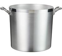 Pentole Agnelli FAMA328 Family Cooking Cylindrical Casserole, in BLTF Aluminium, Poignées, 15 litres, Silver