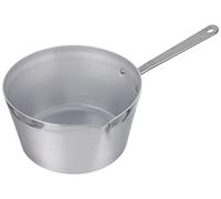 Pentole Agnelli Casserole Conique avec Bec verseur, en Aluminium BLTF, dotée d'une poignée en Acier Inoxydable - argenté 18 cm Argent