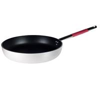 Pentole Agnelli Ligne Cookware System Poêle évasée Haute avec Manche Cool Radiant, Rouge 24 cm Argent/Rouge
