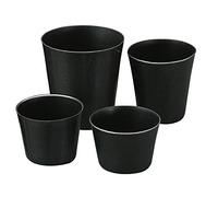 Pentole Agnelli Lot de 10 moules en Aluminium pour Crème Caramel 6.5 x 6.5 x 5 cm