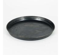 Pentole Agnelli Moule cylindrique pour Pizza, en tôle Bleu, épaisseur 0,6 cm, Noir 24 cm Noir