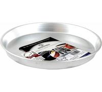 Pentole Agnelli Pastry and Pizza Line Moule à gâteaux conique en aluminium avec bord (H 3 cm), Argent, 32 cm