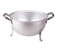 Pentole Agnelli pcmx01522 Passoire à pâtes A 3 Pieds Aluminium avec 2 poignées en Acier Inoxydable, 22 cm