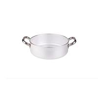 Pentole Agnelli pcmx0634 Casserole Basse en Aluminium avec 2 poignées, Inoxydable, 34 cm