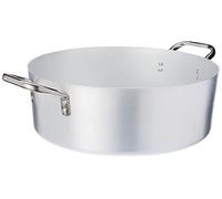 Pentole Agnelli pcmx0640 Casserole Basse en Aluminium avec 2 poignées, Inoxydable, 40 cm