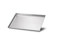 Plaque à Pizza en Aluminium Rectangulaire Agnelli Professionnelle 30x23x3 cm