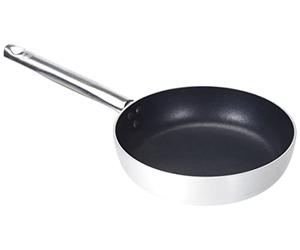 Pentole Agnelli Platinum Poêle Droite en Acier Inoxydable, Argent, 20 cm