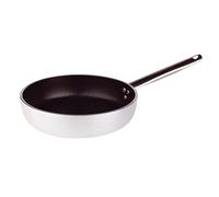 Pentole Agnelli Platinum Poêle Droite en Aluminium, Acier Inoxydable, Argent, 24 cm