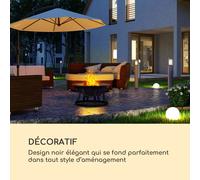 Pentos Braséro de jardin Ø73 cm pare étincelles Ø 60cm grille fonte -
