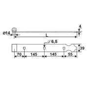 PENTURE ALU. FESTON 705 NOIR D.14 PROFIL 39X4