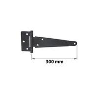 PENTURE ANGLAISE AXE COMP L300 NOIR acier mat, H.7 x L.340 x P.95 mm