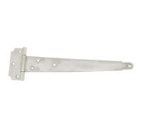 Penture anglaise - L : 200 mm - fixation murale - 42.7 x 2 mm - zingué blan