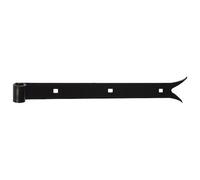 Penture bout queue de carpe - D14 - L : 500 mm - 30 x 4 mm - noir