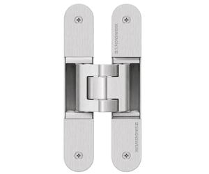 Penture cachée pour portes d'intérieur Simonswerk Tectus TE 340 anodisé argent | Capacité de charge jusqu'à 80 kg | Bande réglable en 3D | FABRIQUÉ EN ALLEMAGNE | 1 pièce - Penture de porte invisible