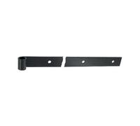 Penture droite - Bout carré percée - Epoxy noir - Hauteur : 40mm x épaisseur 6mm - Ø14 mm Longueur : 700MM